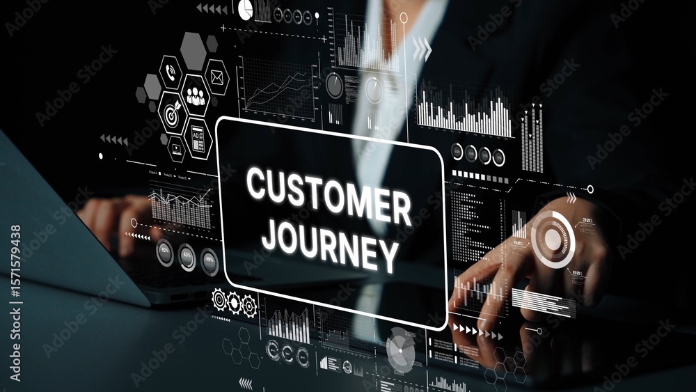 Poster strategic insights into customer journey optimization for enhanced user experience in digital market