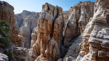 A rugged canyon carved by time.