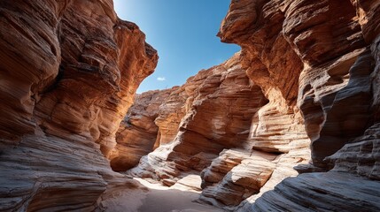 Stunning rocky gorge under a vibrant sky.
