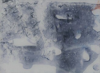 Abstract watercolor background. Texture of watercolor stains on paper.