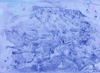 abstract background watercolours painting on textured paper with blue gradient
