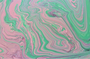Abstract creative marble pattern texture. Traditional art of Ebru marbling