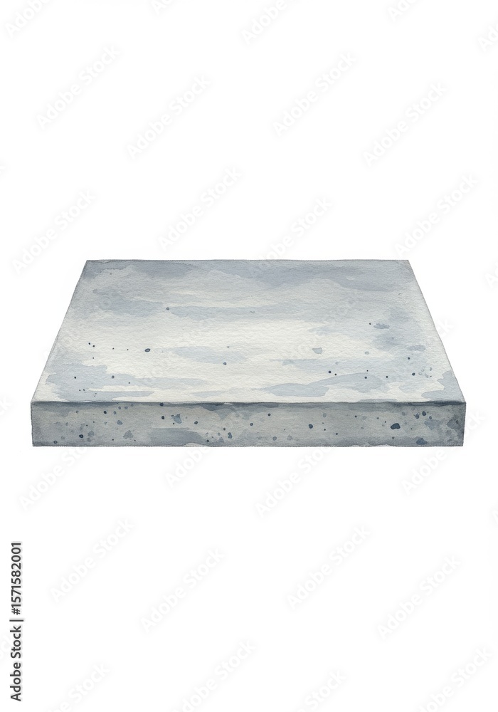 Poster concrete slab texture - close-up view of a light gray concrete slab with subtle texture and variatio