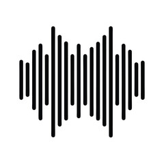 Audio Equalizer Sound Wave Icon Vector Illustration