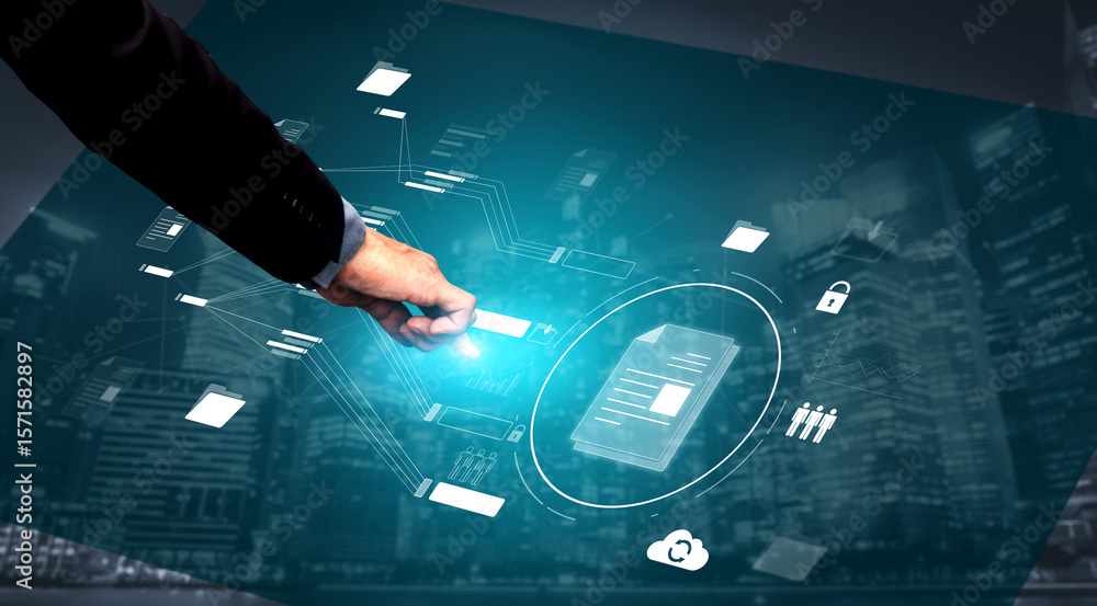 Poster digital document management system streamlines file access, document sharing, document tracking, and