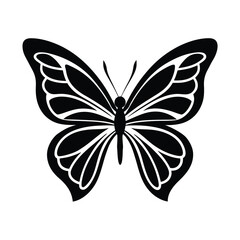 Butterfly Elegant Symmetrical Icon Vector Illustration