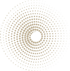 Abstract grunge halftone circular dot pattern white background