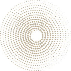 Abstract grunge halftone circular dot pattern white background