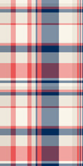 Vibrant coral and cool blue plaid pattern.  Perfect for textile design, fashion, or website backgrounds.  This seamless texture offers a classic yet modern aesthetic.