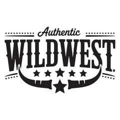 Authentic Wild West Emblem western vintage