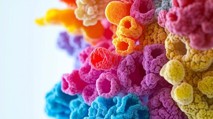 Close-up View of Pseudomonas Aeruginosa Revealing Its Vibrant and Intricate Structure