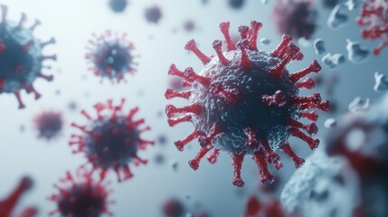 Hyper-realistic Depiction of Bacteria and Viruses in a Microscopic Landscape