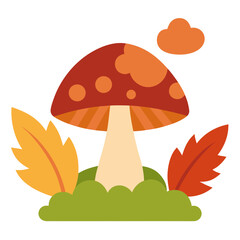 vector illustration of mushroom