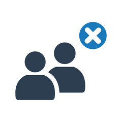 User group cancel icon