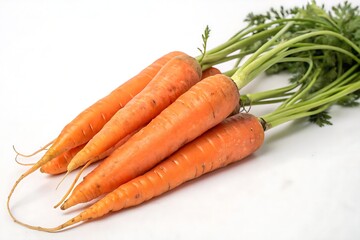 carrots isolated on white background