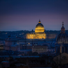 Roma  Il Vaticano di notte
