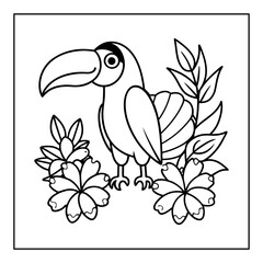 Naklejka premium hand drawn coloring pages for kids