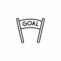 finish line goal icon sign vector