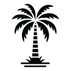 Tree vector silhouette illustration design