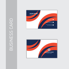 Corporate identity card design template.