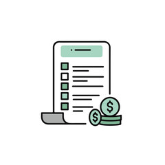 Financial List and Currency Symbol.
