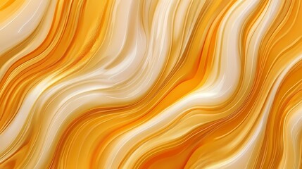 Abstract Orange and Beige Swirl Background Fluid Marble Texture Design isolated on transparent background