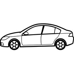 Vintage car vector, Retro car isolated on transparent background