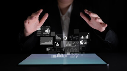 Data insights, charts, and analytics help visualize performance. Data drives strategy, analytics...