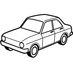 Vintage car vector, Retro car isolated on transparent background