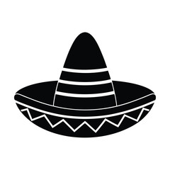 Sombrero Mexican Hat Icon Vector Illustration
