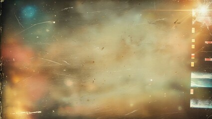 Vintage dust and grainy dirty film overlay texture for aging photos, retro video frame space effects or film damage
