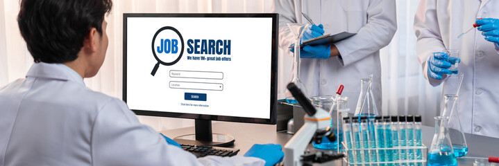 Online job search on brisk website for worker to search for job opportunities on the recruitment...