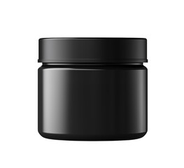 Black container showcases minimalist design against a dark backdrop