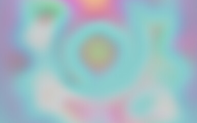 Vibrant, abstract blue and colorful circles glow with a soft, blurred motion, creating an energetic and artistic background illustration