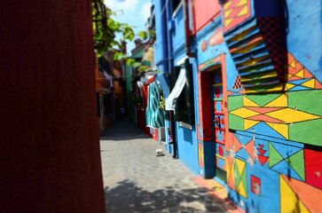 colorful graffiti on the street