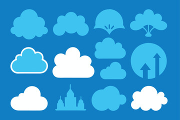 Fototapeta premium cloud icon vector art