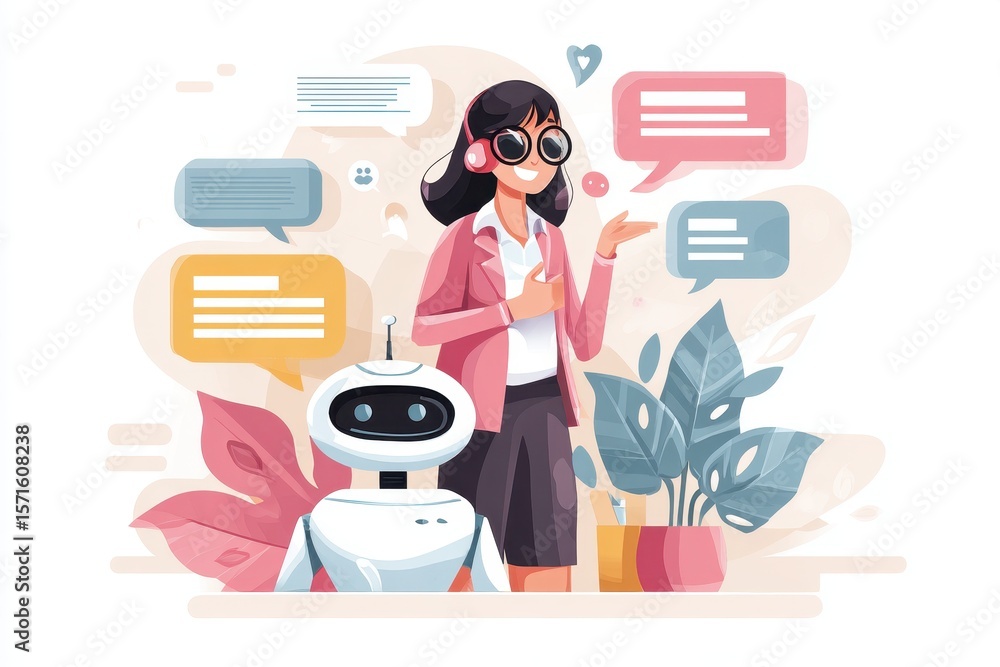 Poster innovative customer service solutions utilizing ai technology to enhance communication and engagemen
