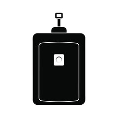 Simple Black and White Minimalist Remote Control Icon Design, Technology Device, User Interface, Button, Wireless, Modern, Clean, Flat Style, Digital, Electronic, Gadget, Isolated.