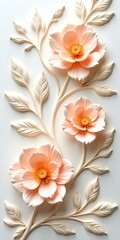 Interior flower relief wall inspiration high resolution image