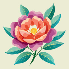 vector illustration of lotus flower