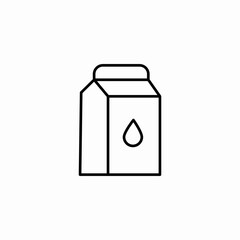 carton milk pack icon sign vector