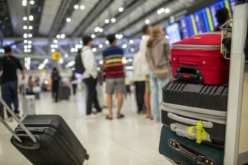 Scene from an airport terminal.