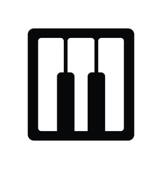 Music Logo with letter M, music note and musical instrument. Music Logo typography with icon designed.