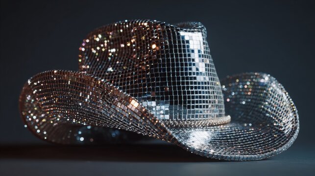 Disco Ball Cowboy Cowgirl Hat, 16:9