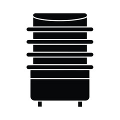 stacked washer and dryer unit compact vector image