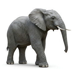 Obraz premium elephant isolated on white