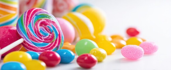 The Colorful Display of Sweets and Candy Celebrating Joy and Indulgence