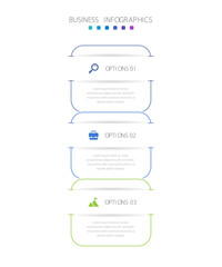 Vertical progress bar featuring 3 arrow-shaped elements, symbolizing the three stages of business strategy and progression. Clean timeline infographic design template. Vector for mobile presentation.