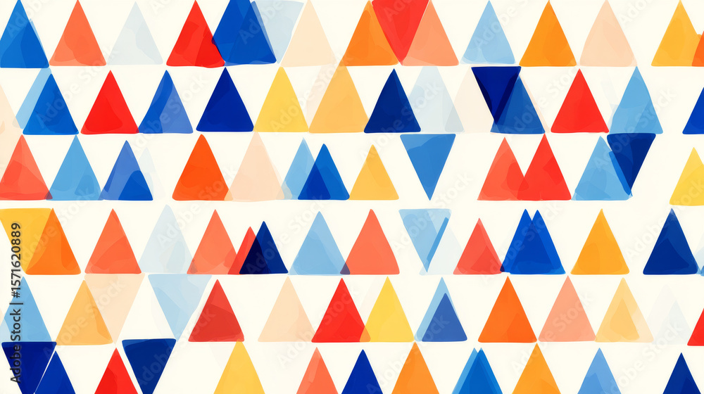 Poster abstract geometric background with triangle shape pattern