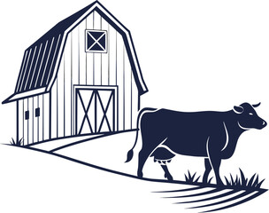  Cow with tribal patterns and geometric background